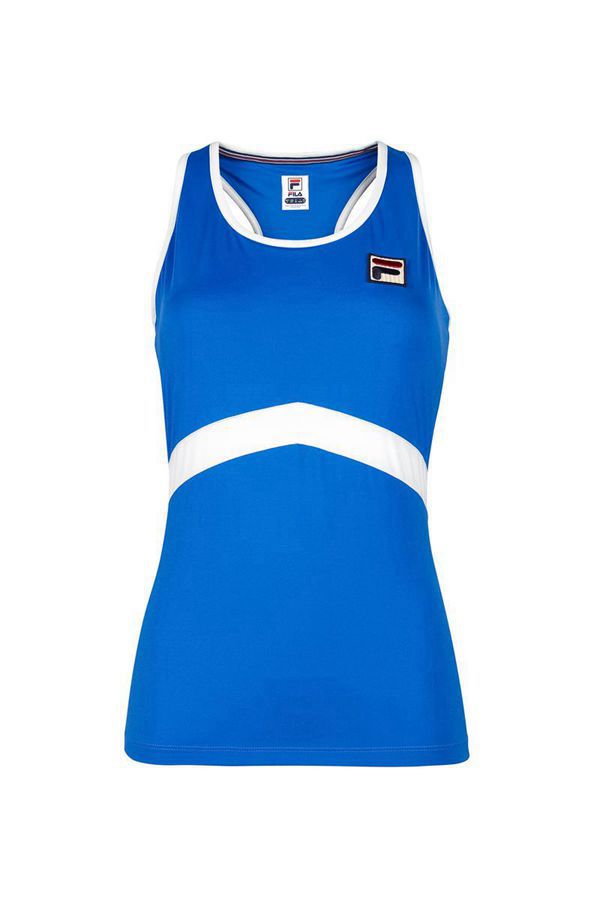 Fila Tielka Damske Biele / Fluorescencia Modre - Heritage Racerback Vypredaj - Slovakia 04796-QOUG